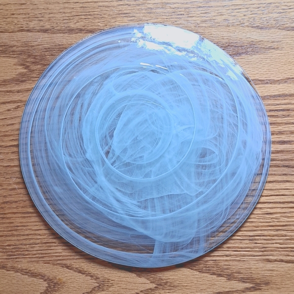 Glass decorative dish. Blown glass Candle Dish🕯 - Picture 2 of 4